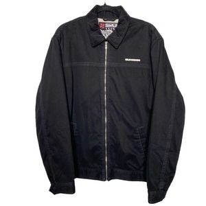 COPY - Quiksilver Sherpa Lined Billy Jacket Mens Small Black Full Zip Pockets N…